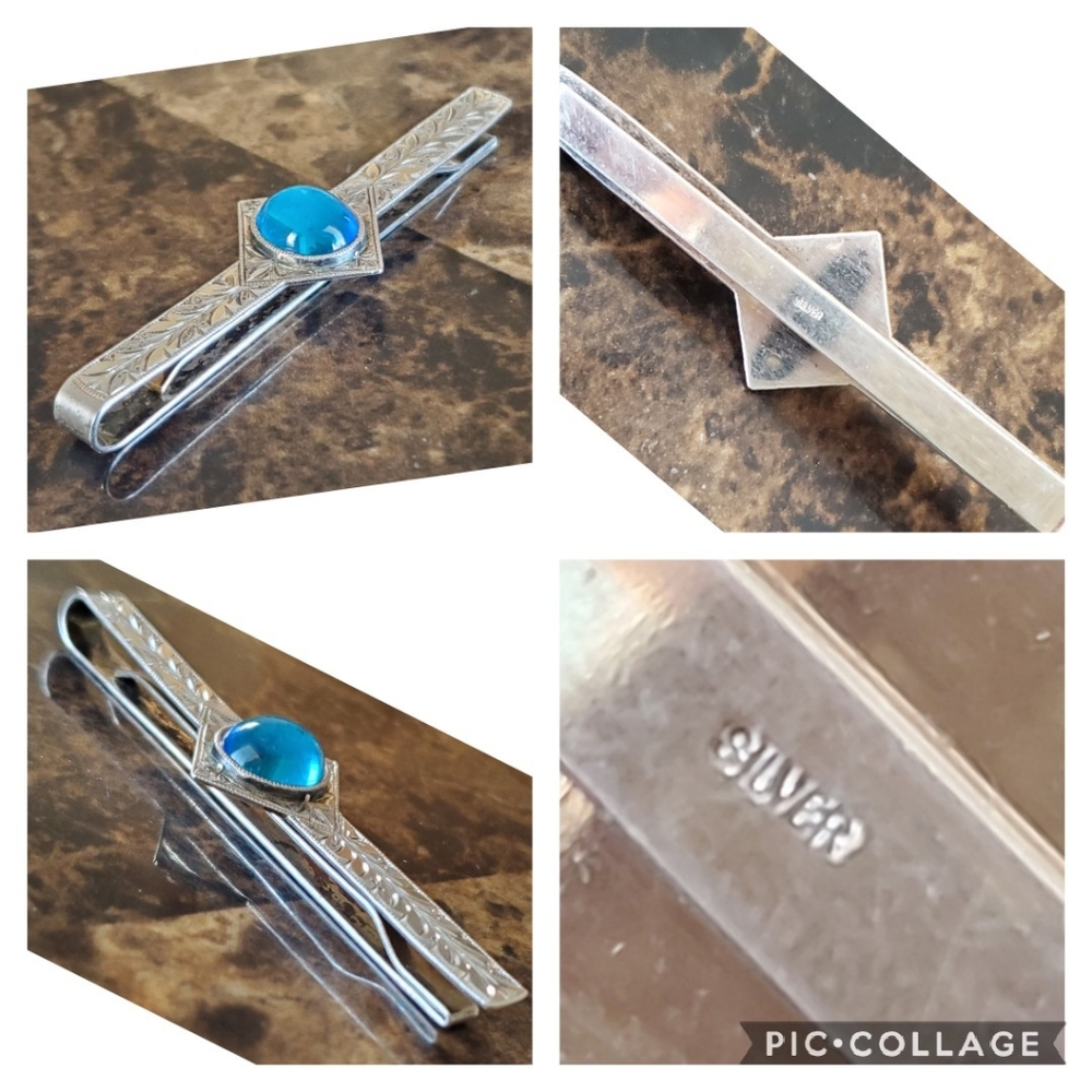 Vintage, Mens Art Deco Tie Clip - Picture 2 of 3